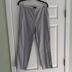 Theory Pinstripe Capri Pants